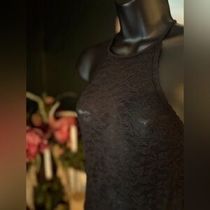 Victoria’s Secret black lace slip, size S